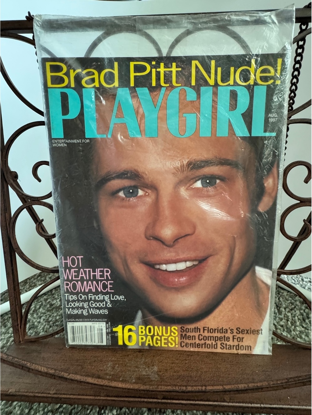 Playgirl Magazine August 1997 Featuring Brad Pitt Nude!